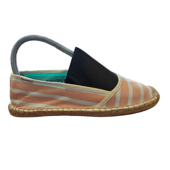 Soludos Shoes Womens 7 Slip On Espadrilles Stiped Comfort Low Top - Picture 1 of 9